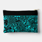 Bright Teal Cosmetic Bag Zubehörtasche (Rückseite)