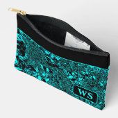 Bright Teal Cosmetic Bag Zubehörtasche (Offen)