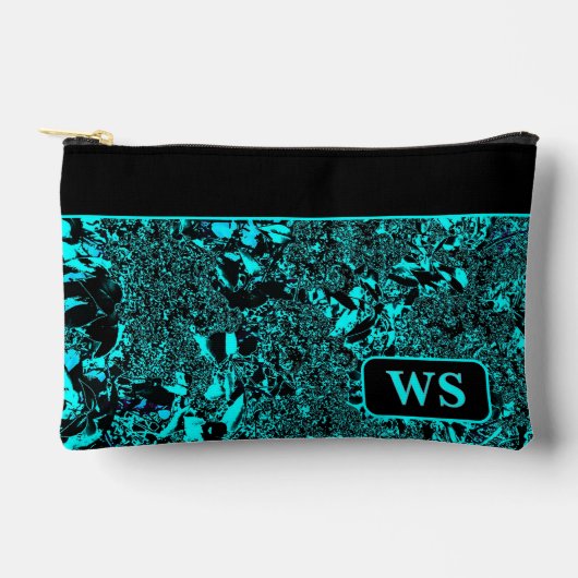 Bright Teal Cosmetic Bag Zubehörtasche (Vorderseite)