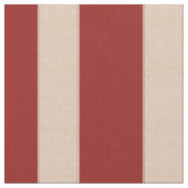 Bright Textured Red & Linen Streifen Stoff (Nahaufnahme)