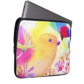 Bright Tie-Dye Birds Laptopschutzhülle (Vorne Rechts)