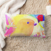Bright Tie-Dye Birds Lendenkissen (Decke)