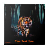 Bright Tiger Dark Forest Fliese (Vorderseite)