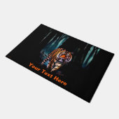 Bright Tiger Dark Forest Fußmatte (Schrägansicht)