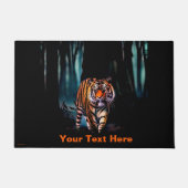 Bright Tiger Dark Forest Fußmatte (Vorderseite)