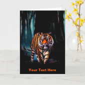 Bright Tiger Dark Forest Karte (Gelbe Blume)