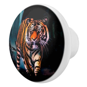 Bright Tiger Dark Forest Keramikknauf