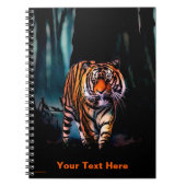 Bright Tiger Dark Forest Notizblock (Vorderseite)
