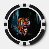 Bright Tiger Dark Forest Pokerchips (Vorderseite)