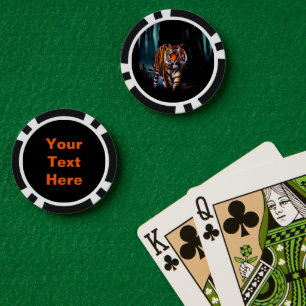 Bright Tiger Dark Forest Pokerchips