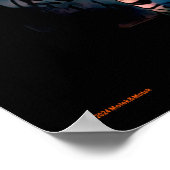 Bright Tiger Dark Forest Poster (Ecke)