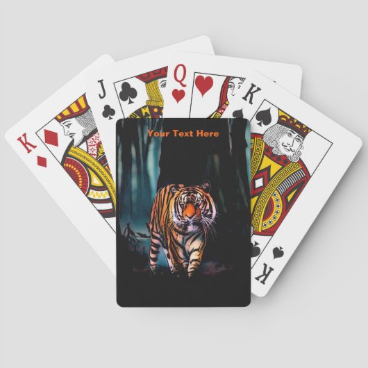 Bright Tiger Dark Forest Spielkarten (Rückseite)