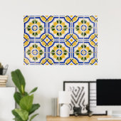 Bright til pattern, Portugal Poster (Heimbüro)