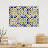 Bright til pattern, Portugal Poster (Küche)