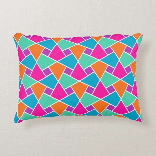 Bright Traditional Islamic Pattern Accent Pillow Zierkissen (Vorderseite)
