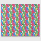 Bright Tree Wrapping Paper Geschenkpapier (Flach)