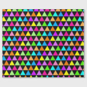 Bright Triangle Groovy Print Gift Wrapping Paper Geschenkpapier (Flach)