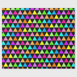 Bright Triangle Groovy Print Gift Wrapping Paper Geschenkpapier