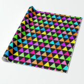 Bright Triangle Groovy Print Gift Wrapping Paper Geschenkpapier (Ungerollt)