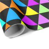 Bright Triangle Groovy Print Gift Wrapping Paper Geschenkpapier (Rolleneckpunkt)