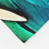 Bright Tropical Bird Fleecedecke (Ecke)