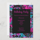 BRIGHT TROPICAL BIRTHDAY EINLADUNG (Vorderseite)