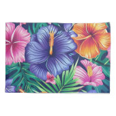 Bright Tropical Floral Pillowcase Kissenbezug (Rückseite)