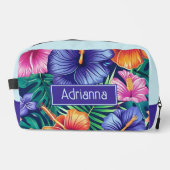 Bright Tropical Floral Waschbeutel (Vorderseite)