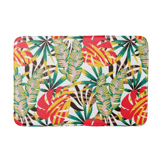 Bright Tropical Pattern Badematte (Vorderseite)
