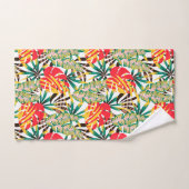 Bright Tropical Pattern Badhandtuch Set (Handtuch)