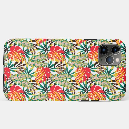 Bright Tropical Pattern Case-Mate iPhone Hülle (Rückseite (Horizontal))