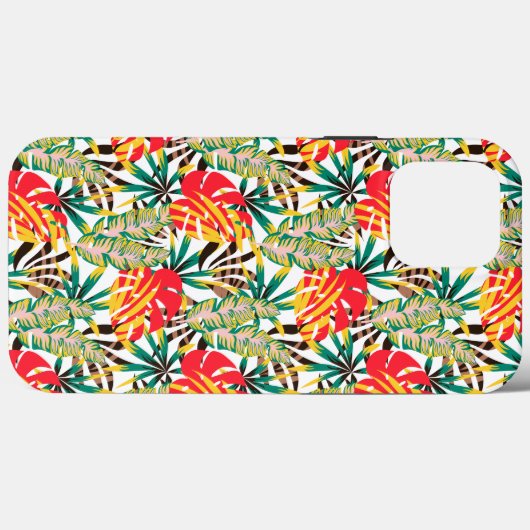 Bright Tropical Pattern Case-Mate iPhone Hülle (Rückseite (Horizontal))