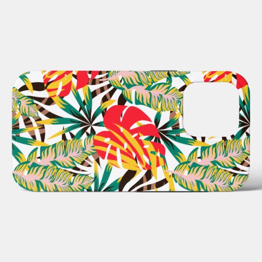 Bright Tropical Pattern Case-Mate iPhone Hülle (Rückseite (Horizontal))