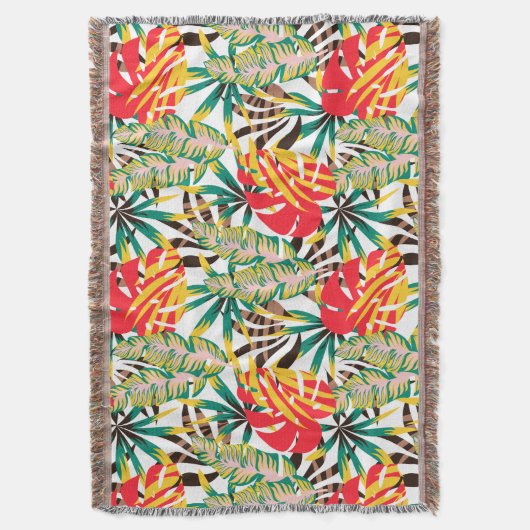 Bright Tropical Pattern Decke (Vorderseite Vertikal)