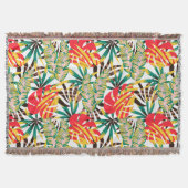 Bright Tropical Pattern Decke (Vorderseite)