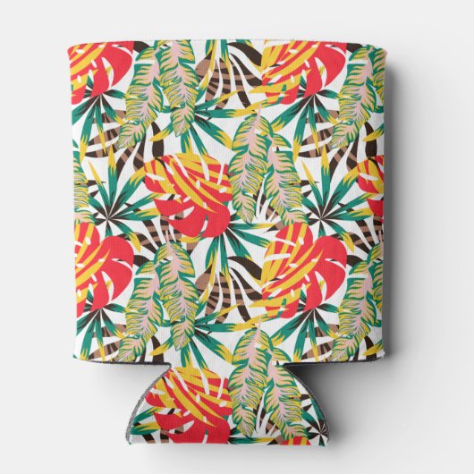Bright Tropical Pattern Dosenkühler (Rückseite)