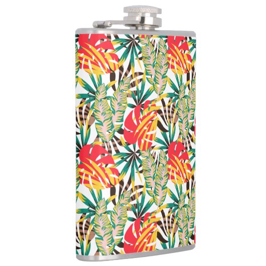 Bright Tropical Pattern Flachmann (Rechts)