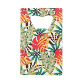 Bright Tropical Pattern Geldbeutel Flaschenöffner (Rückseite)