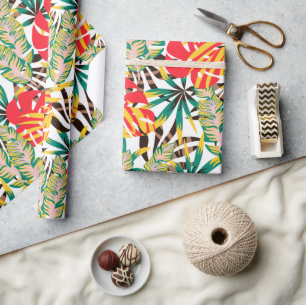 Bright Tropical Pattern Geschenkpapier