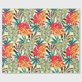 Bright Tropical Pattern Geschenkpapier (Flach)