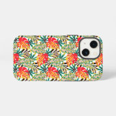 Bright Tropical Pattern iPhone Hülle (Rückseite (Horizontal))