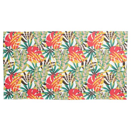 Bright Tropical Pattern Kissenbezug (Vorderseite)