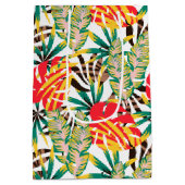 Bright Tropical Pattern Mittlere Geschenktüte (Rückseite)