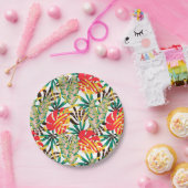 Bright Tropical Pattern Pappteller (Party)