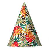 Bright Tropical Pattern Partyhütchen (Rückseite)