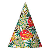 Bright Tropical Pattern Partyhütchen (Links)