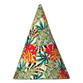 Bright Tropical Pattern Partyhütchen (Rechts)