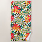 Bright Tropical Pattern Strandtuch (Vorderseite)