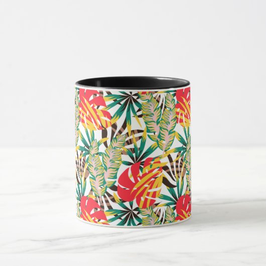 Bright Tropical Pattern Tasse (Zentrum)