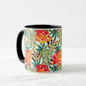 Bright Tropical Pattern Tasse (Vorderseite Links)
